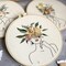 3-Piece Beginner Embroidery Kit – Floral & Plant Cross Stitch Set with Pre-Printed Cloth, 3 Hoops, and Color Threads